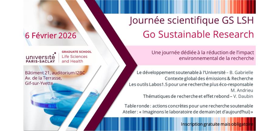 Scientific Day GS LSH - Go Sustainable Research