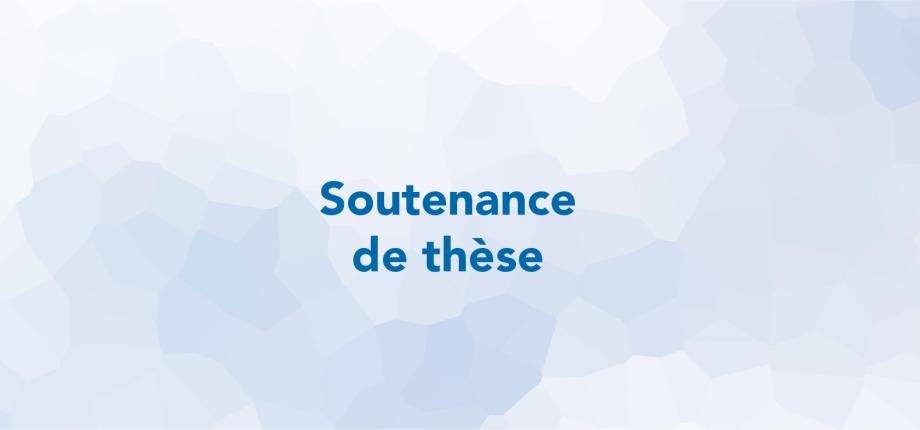 Soutenance de thèse 